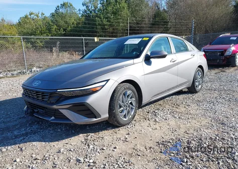 2025 Hyundai Elantra Hybrid Blue from USA, damaged, VIN KMHLM4DJ0SU166750